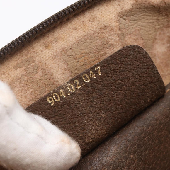 GUCCI GG Supreme Web Sherry Line Bag PVC Beige Gold 904 02 047 Auth BA7465