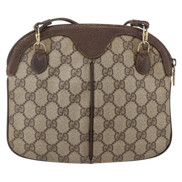 GUCCI GG Supreme Web Sherry Line Bag PVC Beige Gold 904 02 047 Auth BA7465 - 0