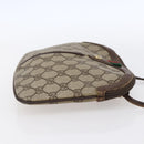 GUCCI GG Supreme Web Sherry Line Bag PVC Beige Gold 904 02 047 Auth BA7465-4