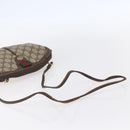 GUCCI GG Supreme Web Sherry Line Bag PVC Beige Gold 904 02 047 Auth BA7465-7