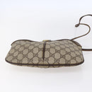 GUCCI GG Supreme Web Sherry Line Bag PVC Beige Gold 904 02 047 Auth BA7465-5