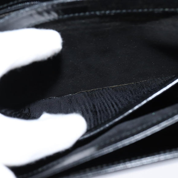 GUCCI Shoulder Bag Leather Black Gold 001 406 0621 Auth BA7466