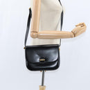 GUCCI Shoulder Bag Leather Black Gold 001 406 0621 Auth BA7466-23