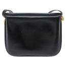 GUCCI Shoulder Bag Leather Black Gold 001 406 0621 Auth BA7466-3