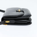 GUCCI Shoulder Bag Leather Black Gold 001 406 0621 Auth BA7466-4