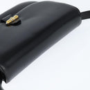 GUCCI Shoulder Bag Leather Black Gold 001 406 0621 Auth BA7466-6
