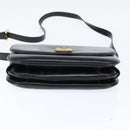 GUCCI Shoulder Bag Leather Black Gold 001 406 0621 Auth BA7466-9