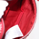 GUCCI Sherry Line Body Bag Canvas Leather Red Silver 502095 Auth BA7468-17