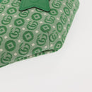 GUCCI Body Bag Canvas Leather Green Silver 502095 Auth BA7469-10
