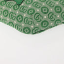 GUCCI Body Bag Canvas Leather Green Silver 502095 Auth BA7469-11