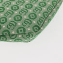 GUCCI Body Bag Canvas Leather Green Silver 502095 Auth BA7469-12