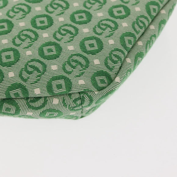 GUCCI Body Bag Canvas Leather Green Silver 502095 Auth BA7469