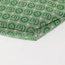 GUCCI Body Bag Canvas Leather Green Silver 502095 Auth BA7469-17