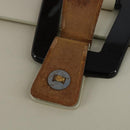 GUCCI Shoulder Bag Leather White Gold Auth BA7470-16