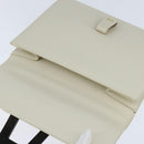 GUCCI Shoulder Bag Leather White Gold Auth BA7470-17