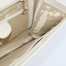 GUCCI Shoulder Bag Leather White Gold Auth BA7470-20