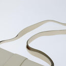 GUCCI Shoulder Bag Leather White Gold Auth BA7470-8