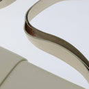 GUCCI Shoulder Bag Leather White Gold Auth BA7470-9