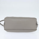 GUCCI Bamboo Hand Bag Leather 2way Gray Silver 392013 Auth BA7471-5