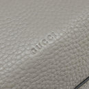 GUCCI Bamboo Hand Bag Leather 2way Gray Silver 392013 Auth BA7471-18