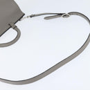GUCCI Bamboo Hand Bag Leather 2way Gray Silver 392013 Auth BA7471-9