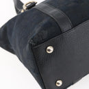 GUCCI GG Canvas Abbey Tote Bag Black Gold 141470 Auth BA7477-16