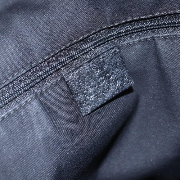 GUCCI GG Canvas Abbey Tote Bag Black Gold 141470 Auth BA7477