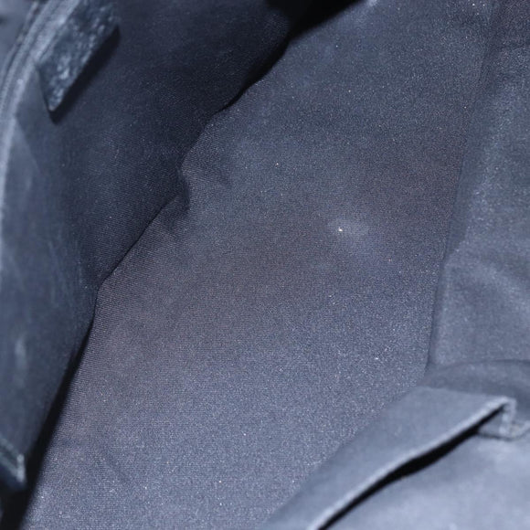 GUCCI GG Canvas Abbey Tote Bag Black Gold 141470 Auth BA7477