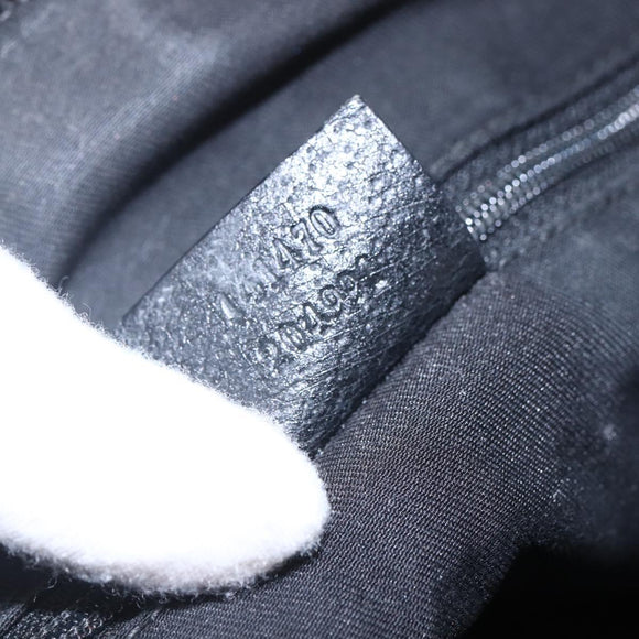 GUCCI GG Canvas Abbey Tote Bag Black Gold 141470 Auth BA7477