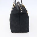 GUCCI GG Canvas Abbey Tote Bag Black Gold 141470 Auth BA7477-4