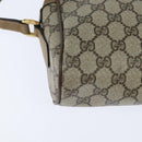 GUCCI GG Supreme Web Sherry Line Bag PVC Beige Gold 56 02 004 Auth BA7480-15