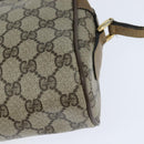 GUCCI GG Supreme Web Sherry Line Bag PVC Beige Gold 56 02 004 Auth BA7480-16