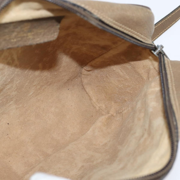 GUCCI GG Supreme Web Sherry Line Bag PVC Beige Gold 56 02 004 Auth BA7480