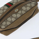GUCCI GG Supreme Web Sherry Line Bag PVC Beige Gold 56 02 004 Auth BA7480-6