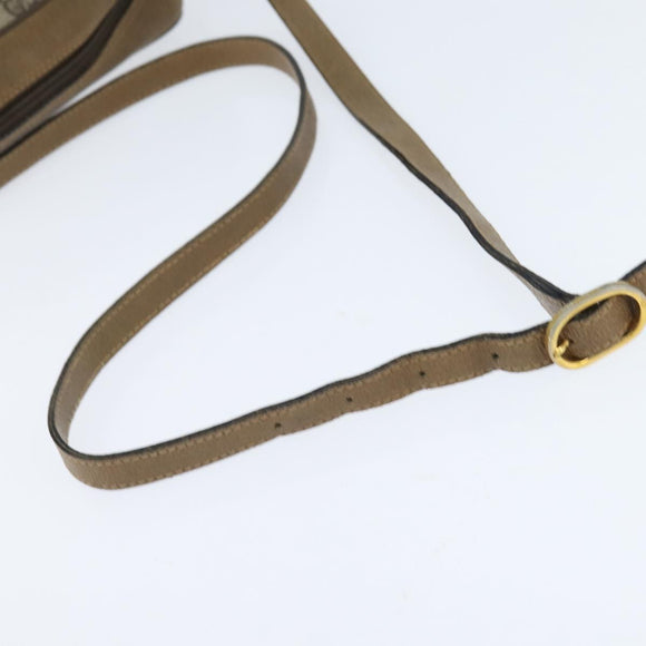 GUCCI GG Supreme Web Sherry Line Bag PVC Beige Gold 56 02 004 Auth BA7480