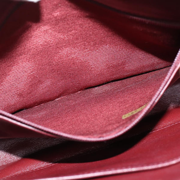 CHANEL Matelasse Chain Shoulder Bag Lamb Skin Black Gold CC Auth BA7483