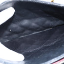 CHANEL Matelasse Chain Shoulder Bag Lamb Skin Black Gold CC Auth BA7483-20