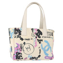 CHANEL New Travel Line Hawaii Exclusive Tote Bag Cotton White CC Auth BA7485-1