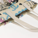 CHANEL New Travel Line Hawaii Exclusive Tote Bag Cotton White CC Auth BA7485-7