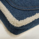 CHANEL Chain Shoulder Bag Denim Blue Gold CC Auth BA7486SM-12