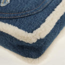 CHANEL Chain Shoulder Bag Denim Blue Gold CC Auth BA7486SM-13