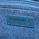 CHANEL Chain Shoulder Bag Denim Blue Gold CC Auth BA7486SM-19
