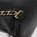 CHANEL Lamb Skin Matelasse Backpack Black Gold CC Auth BA7489-16