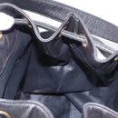 CHANEL Lamb Skin Matelasse Backpack Black Gold CC Auth BA7489-19