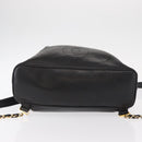 CHANEL Lamb Skin Matelasse Backpack Black Gold CC Auth BA7489-5