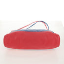 CHANEL Matelasse Hand Bag Lamb Skin 2way Blue Gold CC Auth BA7491M-11