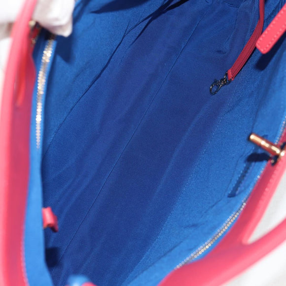 CHANEL Matelasse Hand Bag Lamb Skin 2way Blue Gold CC Auth BA7491M