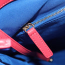 CHANEL Matelasse Hand Bag Lamb Skin 2way Blue Gold CC Auth BA7491SAM-22