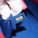 CHANEL Matelasse Hand Bag Lamb Skin 2way Blue Gold CC Auth BA7491SAM-11