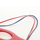 CHANEL Matelasse Hand Bag Lamb Skin 2way Blue Gold CC Auth BA7491M-9